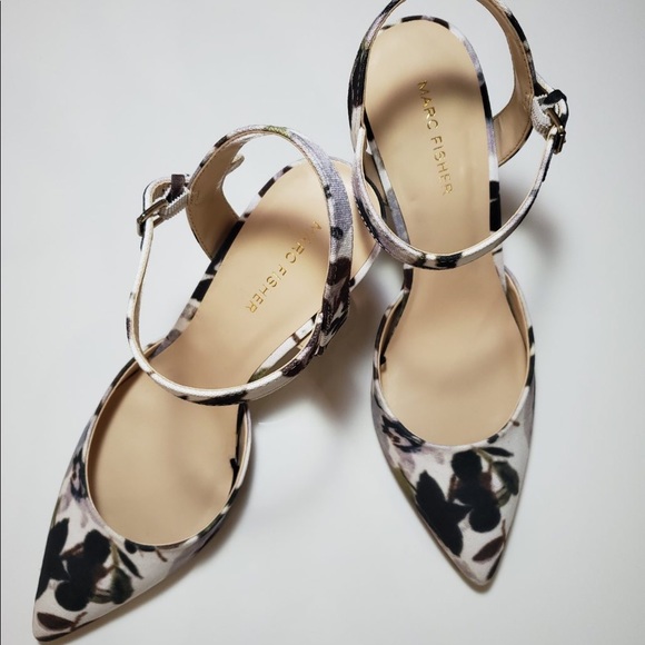 Marc Fisher Shoes - Marc Fisher Floral ankle strap pumps